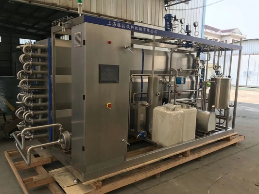Υψηλής θερμοκρασίας pasteurizer UHT μηχανή για το ποτό χυμού ροδάκινων γάλακτος