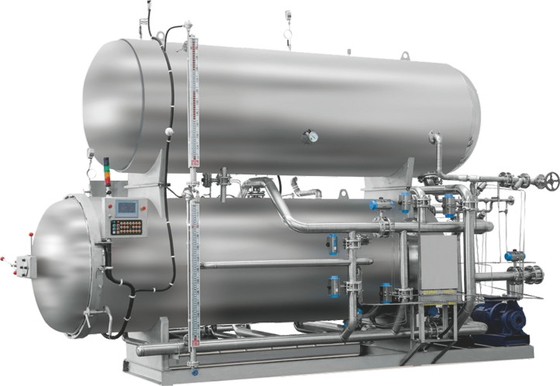 Αυτόματη ασημένια υψηλής θερμοκρασίας αποστείρωση μηχανών ανταπαντήσεων ψεκασμού νερού
