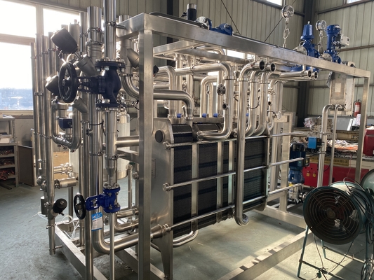 Μεγάλη χωρητικότητα 0,5-20L/H παστεριστήρα για τη γραμμή επεξεργασίας γάλακτος/φρούτων χυμό/σαλτού Πλήρως αυτόματη ή ημι-αυτόματη μηχανή παστεριποίησης με PLC
