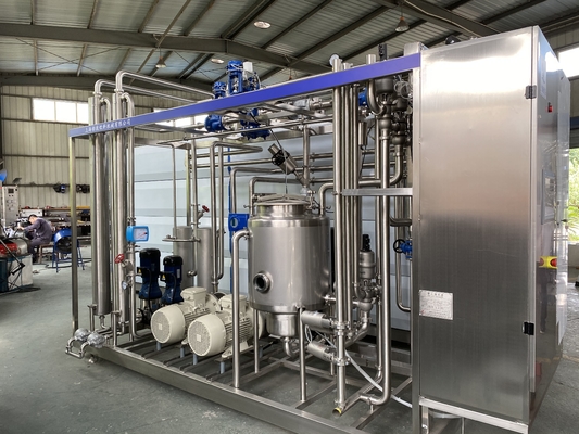 Προσαρμοσμένη μηχανή αποστείρωσης 500-20000L/H UHT για γραμμή επεξεργασίας τροφίμων και ποτών με PLC SUS304/316