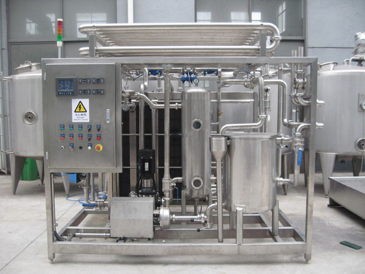Sus304/316 Μηχανή παστερίσματος με PLC για τη γραμμή επεξεργασίας γάλακτος / γιαουρτιού / χυμών φρούτων