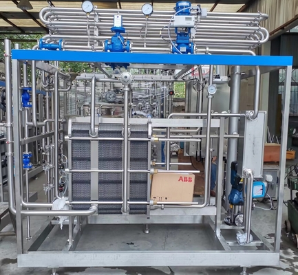 Sus304/316 Μηχανή παστερίσματος με PLC για τη γραμμή επεξεργασίας γάλακτος / γιαουρτιού / χυμών φρούτων