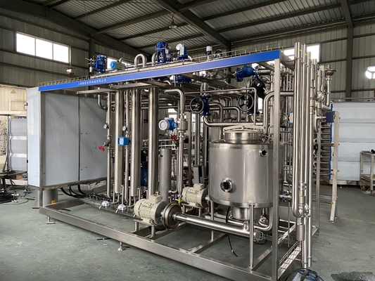 Προσαρμόσιμη χωρητικότητα 500-20000l/h Παστεροποιητής για γραμμή επεξεργασίας καρύδας Νερό καρύδας / γάλα καρύδας