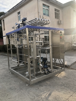 Προσαρμόσιμη χωρητικότητα 500-20000l/h Παστεροποιητής για γραμμή επεξεργασίας καρύδας Νερό καρύδας / γάλα καρύδας
