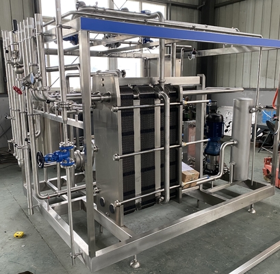 Μεγάλη χωρητικότητα 0,5-20L/H παστεριστήρα για τη γραμμή επεξεργασίας γάλακτος/φρούτων χυμό/σαλτού Πλήρως αυτόματη ή ημι-αυτόματη μηχανή παστεριποίησης με PLC