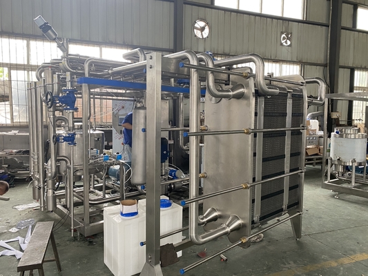 Μεγάλη χωρητικότητα 0,5-20L/H παστεριστήρα για τη γραμμή επεξεργασίας γάλακτος/φρούτων χυμό/σαλτού Πλήρως αυτόματη ή ημι-αυτόματη μηχανή παστεριποίησης με PLC