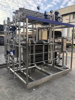 Προσαρμοσμένο 500-20000 L/H παστεριζόμενο για πορτοκαλί / μήλο / χυμό καρύδας επεξεργασία γραμμής