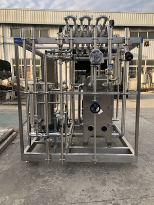 Μεγάλη χωρητικότητα 0,5-20L/H παστεριστήρα για τη γραμμή επεξεργασίας γάλακτος/φρούτων χυμό/σαλτού Πλήρως αυτόματη ή ημι-αυτόματη μηχανή παστεριποίησης με PLC