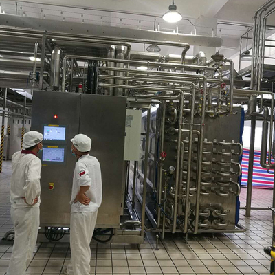 SUS304/316 Υψηλής ποιότητας εξοπλισμός αποστείρωσης Uht κατασκευασμένος στην Κίνα για εξατομίκευση υγρών ημι στερεών με PLC