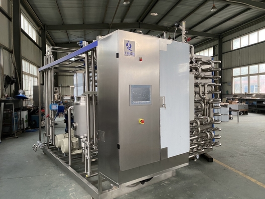 Προσαρμοσμένη μηχανή αποστείρωσης 500-20000L/H UHT για γραμμή επεξεργασίας τροφίμων και ποτών με PLC SUS304/316