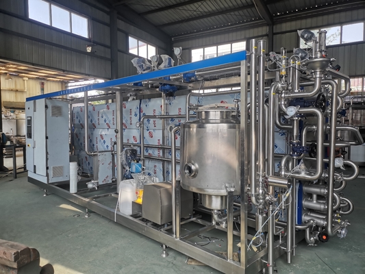 Προσαρμοσμένο αποστειρωτήρα UHT 500-20000 L/H για τη γραμμή επεξεργασίας χυμού πορτοκαλιού / μήλου / καρύδας Υψηλής ποιότητας μηχανή αποστείρωσης UHT