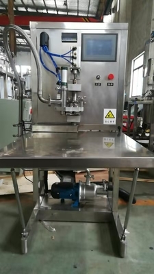 Υψηλής ποιότητας ημιαυτόματη μη ασηπτική μηχανή πλήρωσης BIB για 1-25L σακούλα σε κουτί γεμιστήρα χυμού / γάλακτος / κρασιού με SUS 304/316