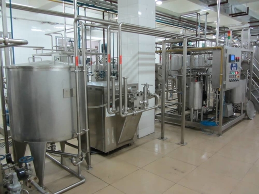 0.5-2T/H Παστεριωμένη γραμμή επεξεργασίας γάλακτος εξατομικευμένη μηχανή ανθεκτικό υλικό SUS304/316