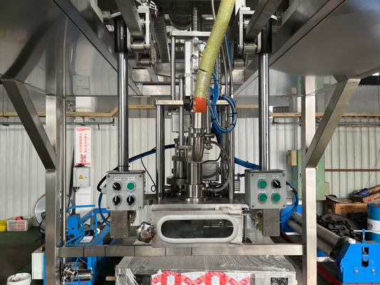 Διπλή κεφαλή προσαρμοσμένη 20-1000L BID σακούλα σε τύμπανο Αсепτική συσκευή πλήρωσης για χυμό / μαρμελάδα / πολτό τόνους Μηχανή πλήρωσης κουτί με PLC SUS304/316