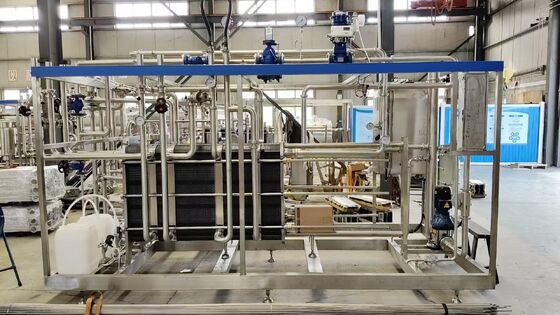 Υψηλής απόδοσης από ανοξείδωτο χάλυβα Ελέγχεται από PLC 500L-5000L/H 72-75 χυμός γάλα παστεροποιητής πλάκας εξοπλισμός παστεροποίησης γαλακτοκομικά